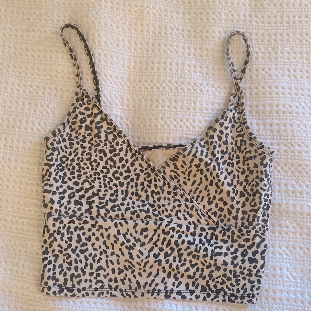 Cheetah print crop top